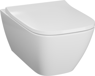 Унитаз подвесной SMYLE SQUARE безободковый с сиденьем микролифт, быстросъемное (500.683.01.1)